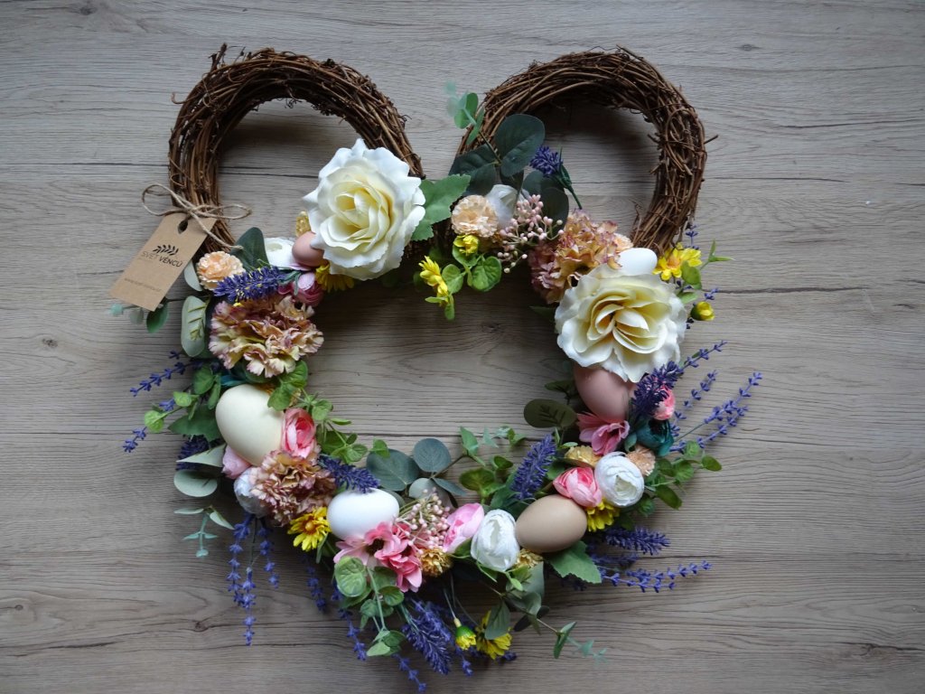 VELIKONOČNÍ VĚNEC NA DVEŘE ZAJÍČEK